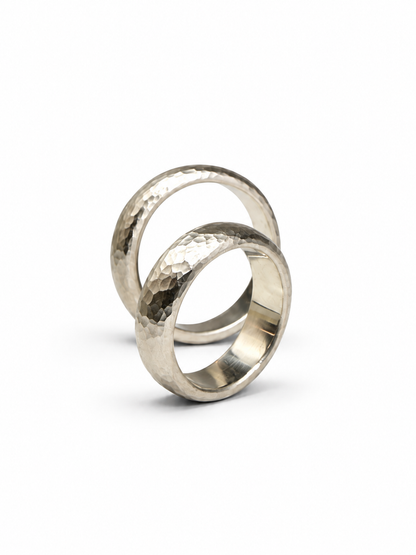 Textured hammered Ring