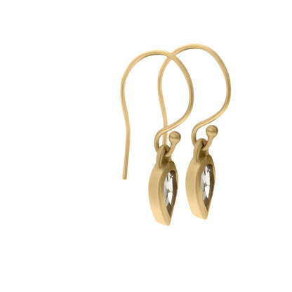 Stunning green amethyst drop earrings. 