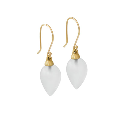Handmade blue drop earrings 