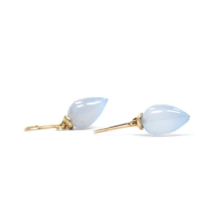 Gorgeous drop chalcedony earrings 
