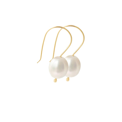 14k and Sterling silver pearl earrings 