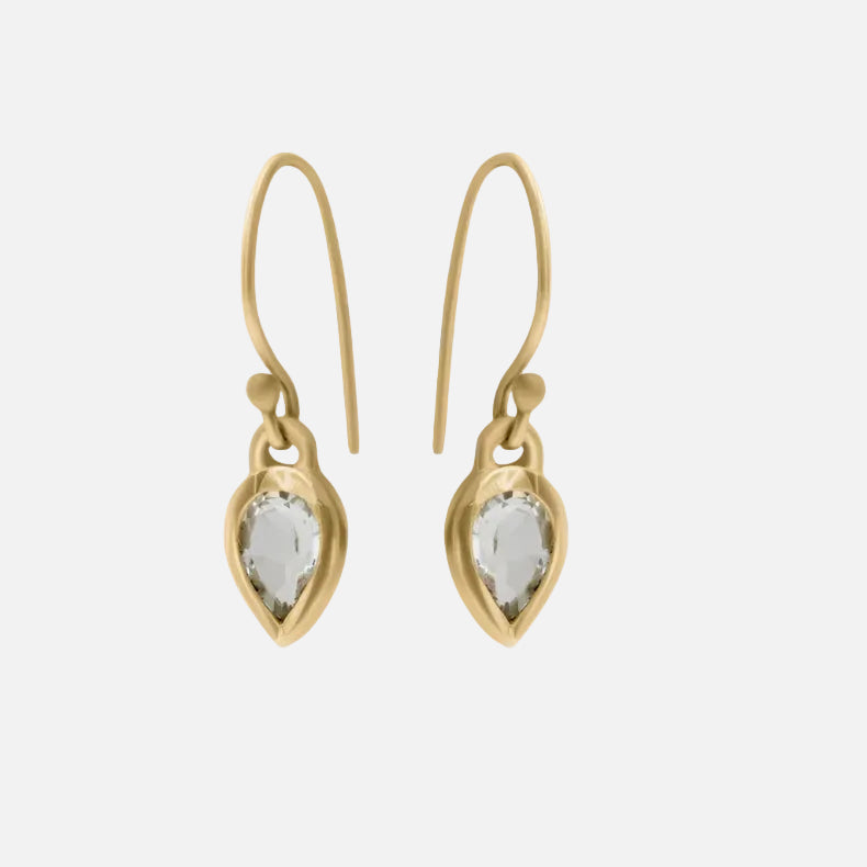 Stunning green amethyst earrings.