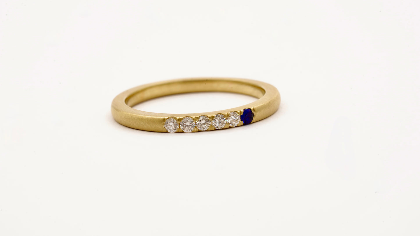 6 Diamond Cremation Band