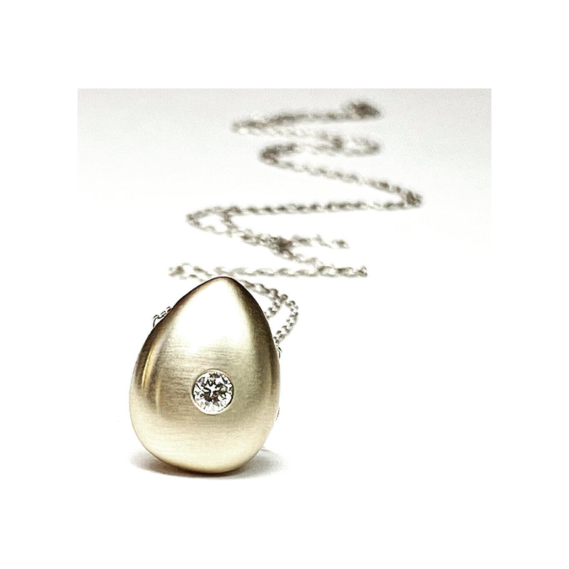 Diamond  Cremation / Neclace 14K Gold - Silver – handmade jewelry by Tricia Kirkland