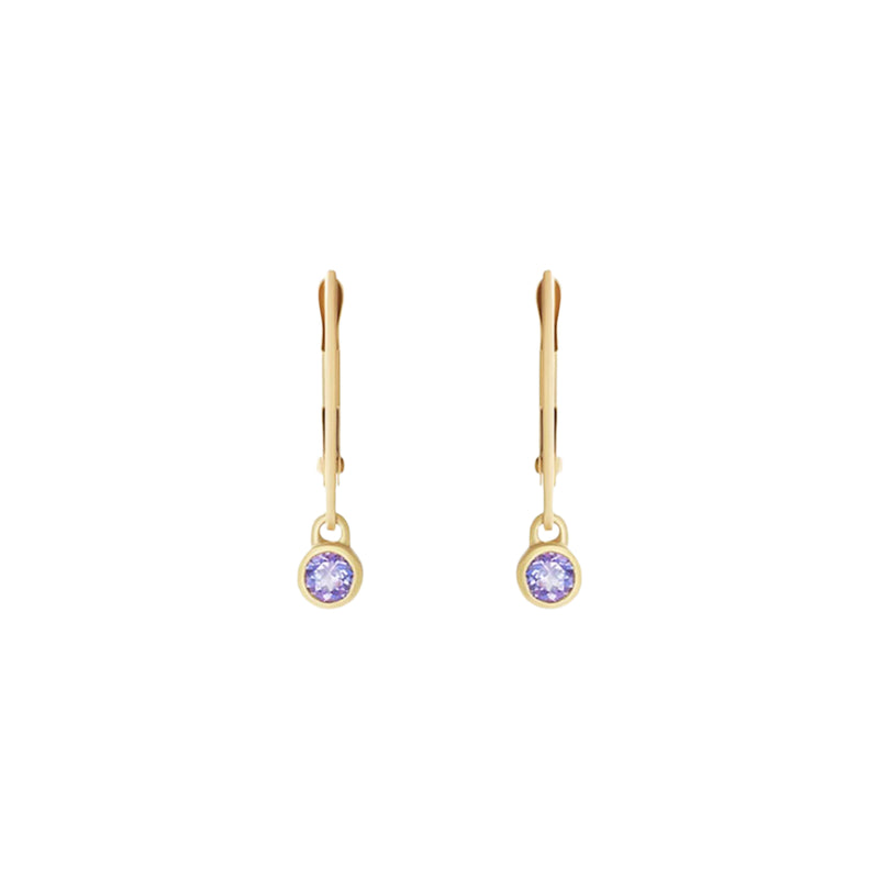 Tanzanite Drop / Earrings 14K Gold - Silver – handmade jewelry by Tricia Kirkland