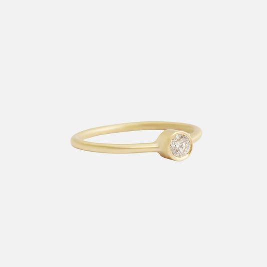 Single Diamond / Ring 14K Gold - Silver – handmade jewelry by Tricia Kirkland